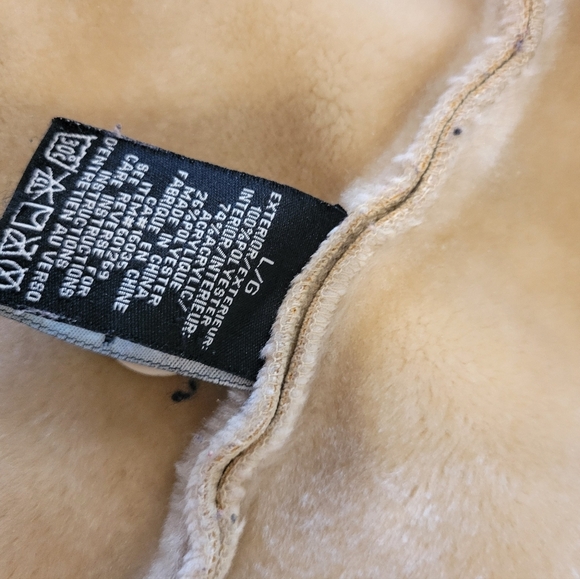 Lady Hathaway Womans Vintage Cozy Faux Suede Jacket Large - Picture 7 of 8